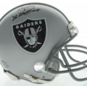 Raiders Ray Guy HOF Kicker signed mini Helmet
